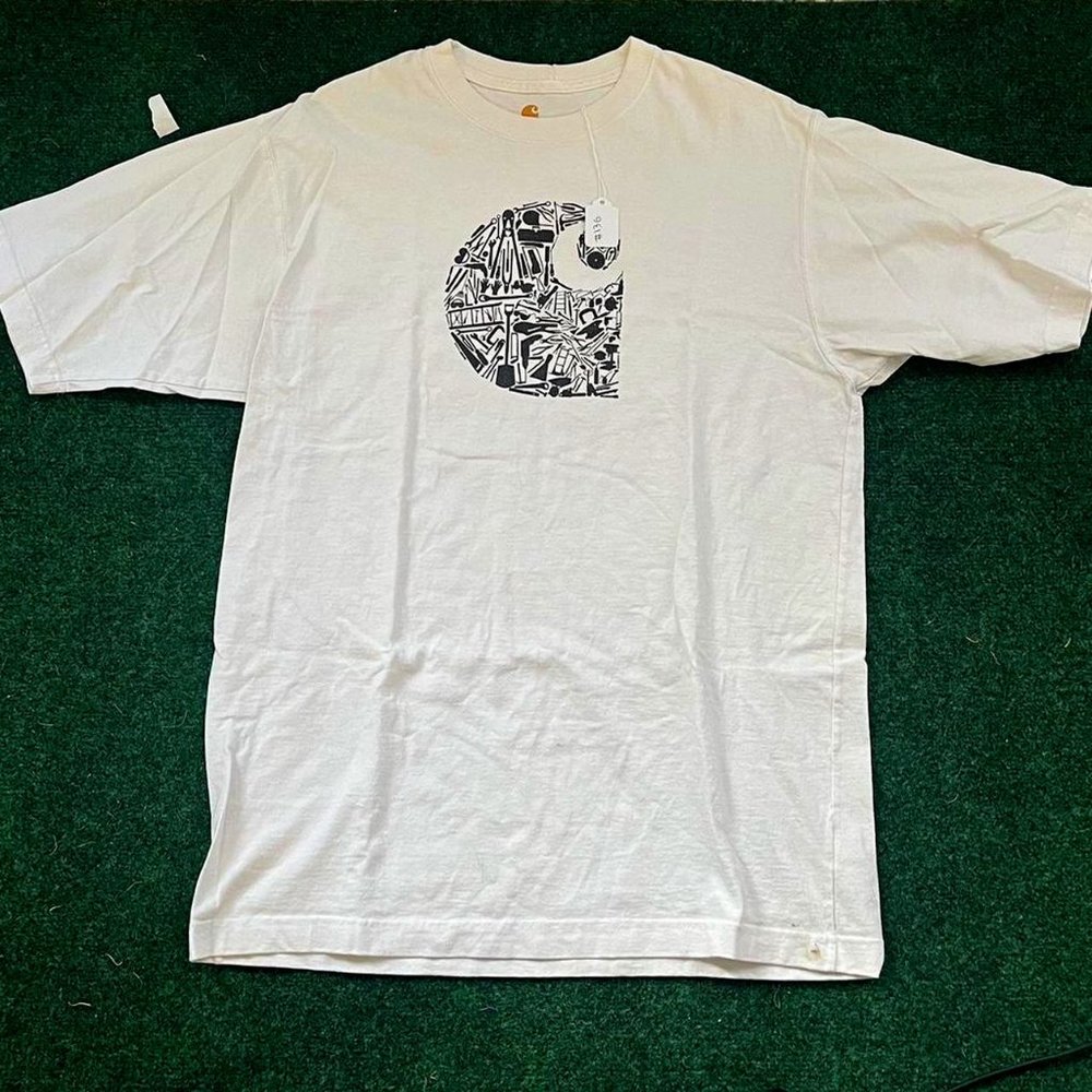 Vintage White Carhartt Graphic T-Shirt